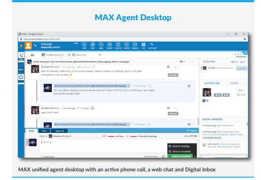 MAX agent desktop